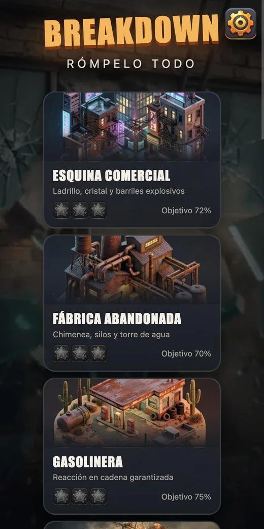 Pantalla de Breakdown