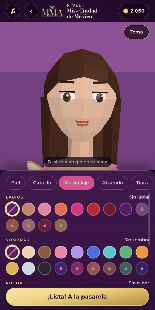 Partida de Miss Model Art Internacional